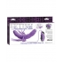 Elite Vibrating Double Delight Strap-On - 10 Inches Purple