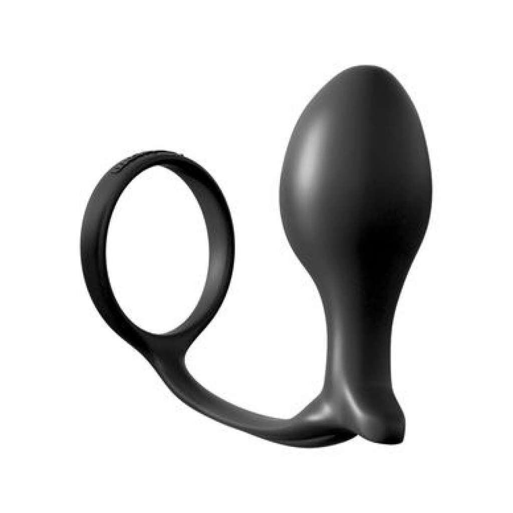 Anal Fantasy Ass Gasm Advanced Plug Cock Ring - Black