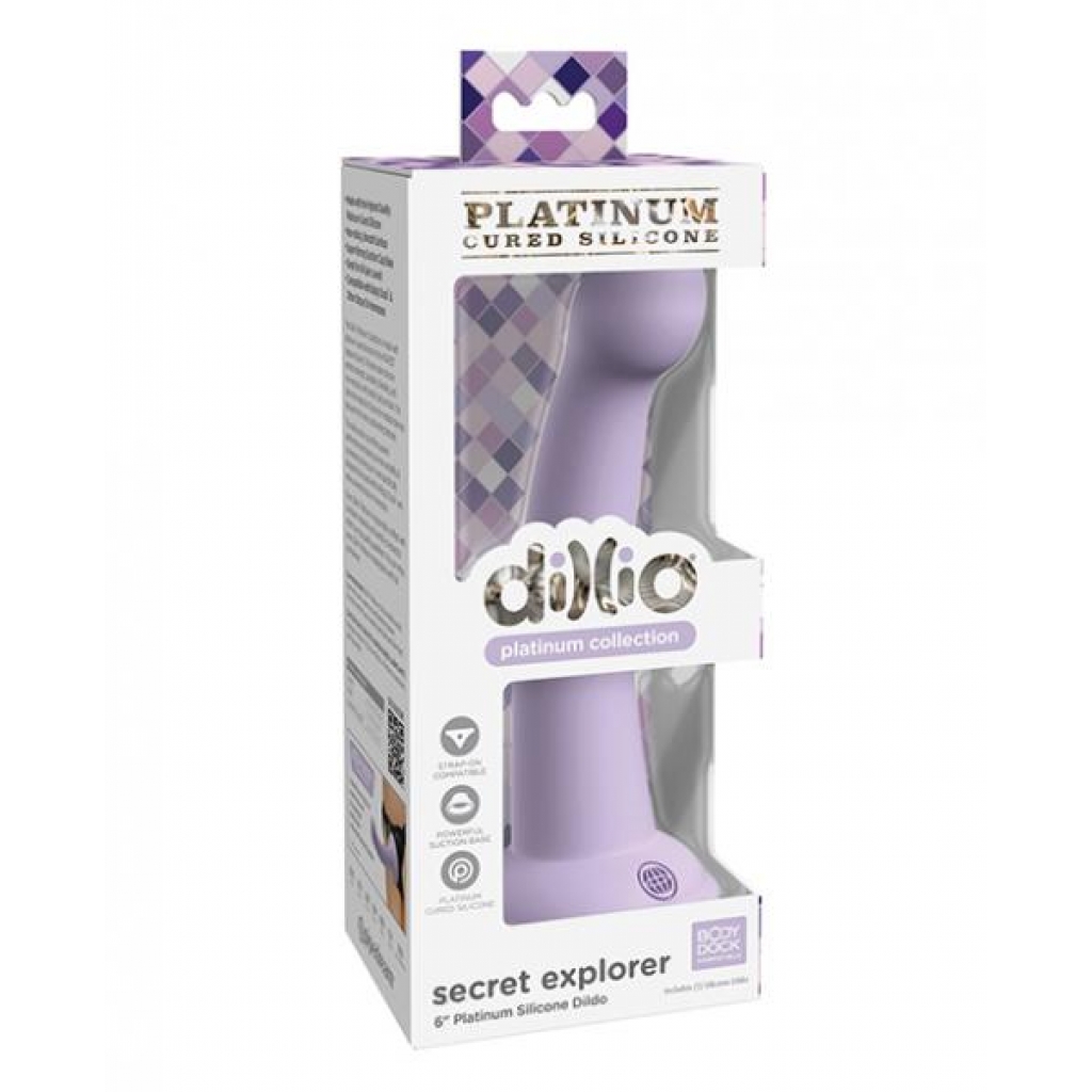 Dillio Platinum 6-Inch Secret Explorer Silicone Dildo