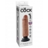 King Cock 6-Inch Vibrating Dildo - Tan