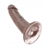 King Cock 6-Inch Brown Dildo - Realistic Craftsmanship