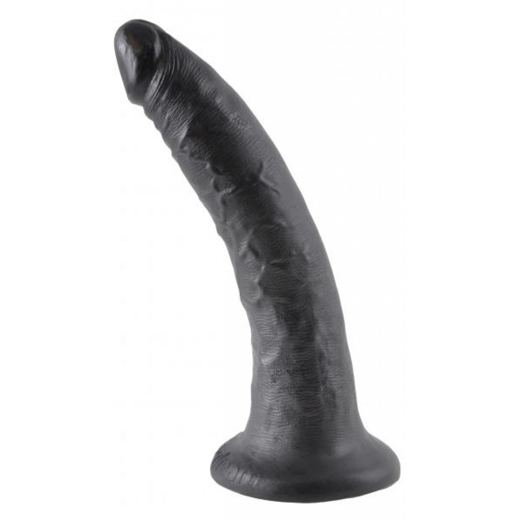 King Cock 7 Inch Dildo - Black