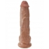 King Cock: 10-Inch Realistic Tan Dildo with Balls