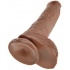 King Cock: 10-Inch Realistic Tan Dildo with Balls