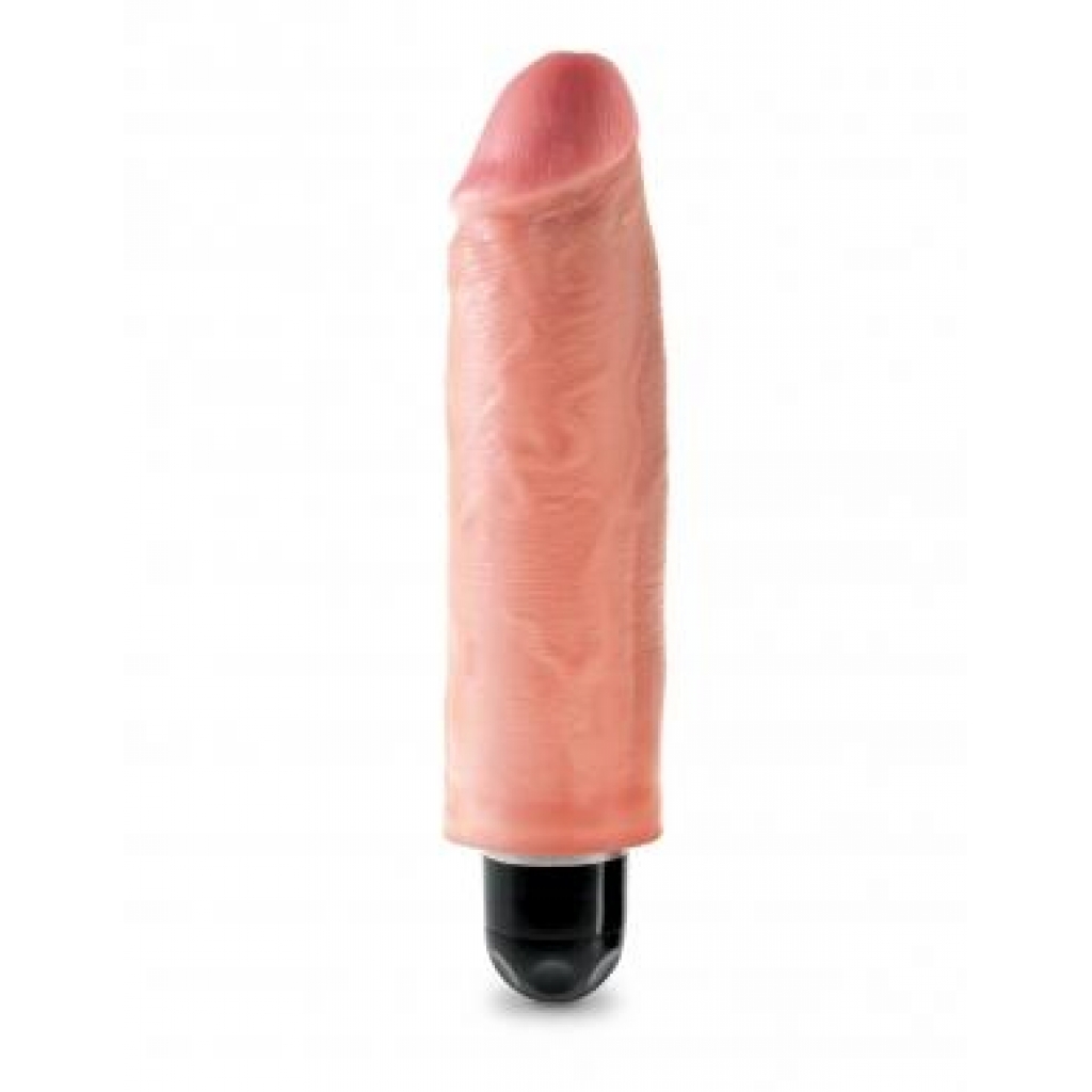 King Cock 6 Inches Vibrating Stiffy - Beige