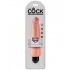 King Cock 8 inches Vibrating Stiffy - Beige