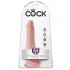 King Cock 6-Inch Realistic Dildo with Balls - Beige