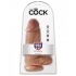 King Cock Chubby 9-Inch Tan Dildo with Realistic Detail