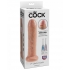 King Cock 7 Inch Uncut Dildo - Beige