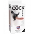 King Cock 8 Inch Strap-On Dildo with Harness - Beige