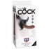 Realistic 8-Inch Brown King Cock Strap-On with Harness