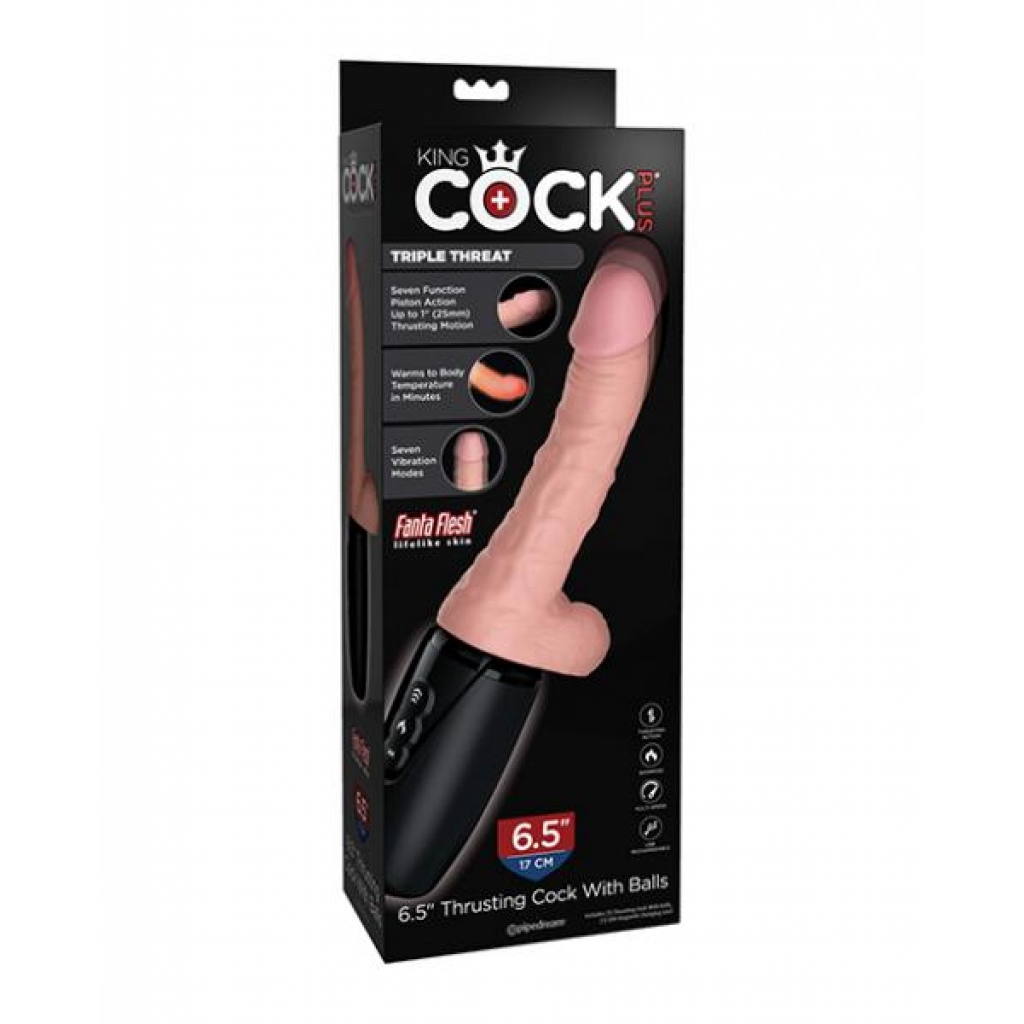 King Cock Plus 6.5' Triple Threat Dong