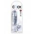 King Cock Clear 6-inch Dildo with Balls - Realistic Pleasure