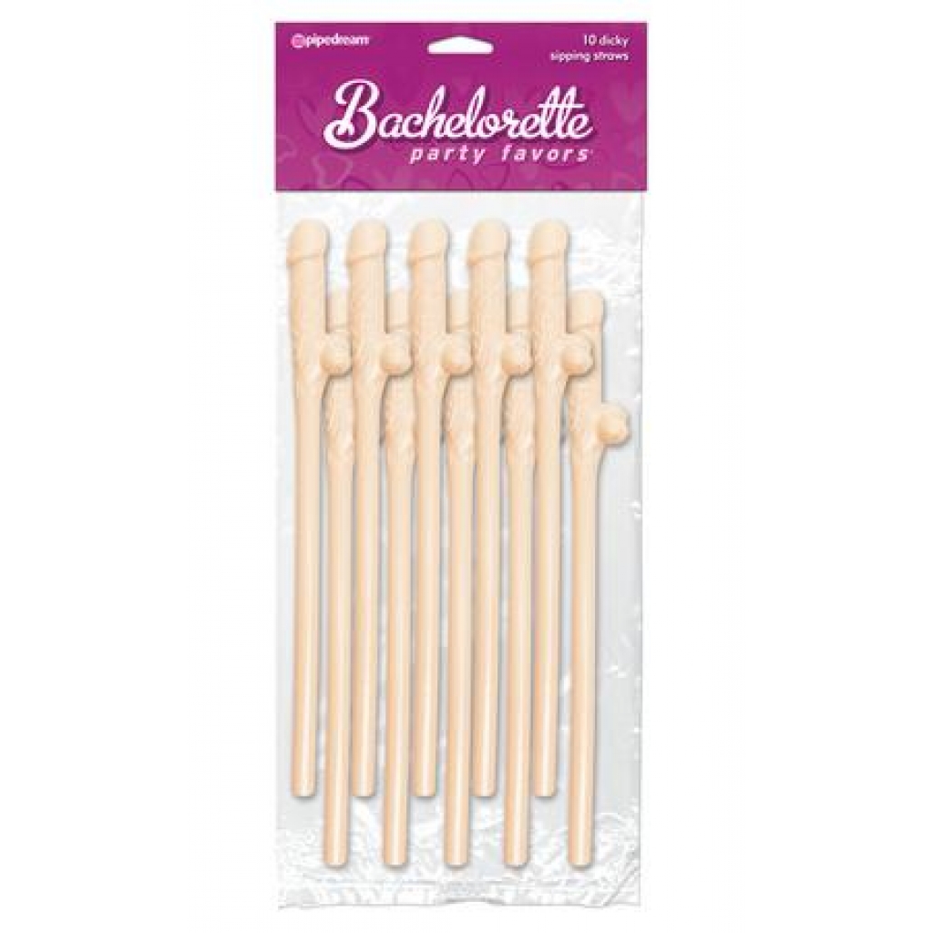 Bachelorette Party Dicky Sipping Straws - 10pc