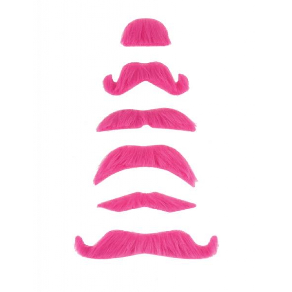 Mustache Party Kit Favors - 6 Count Pink