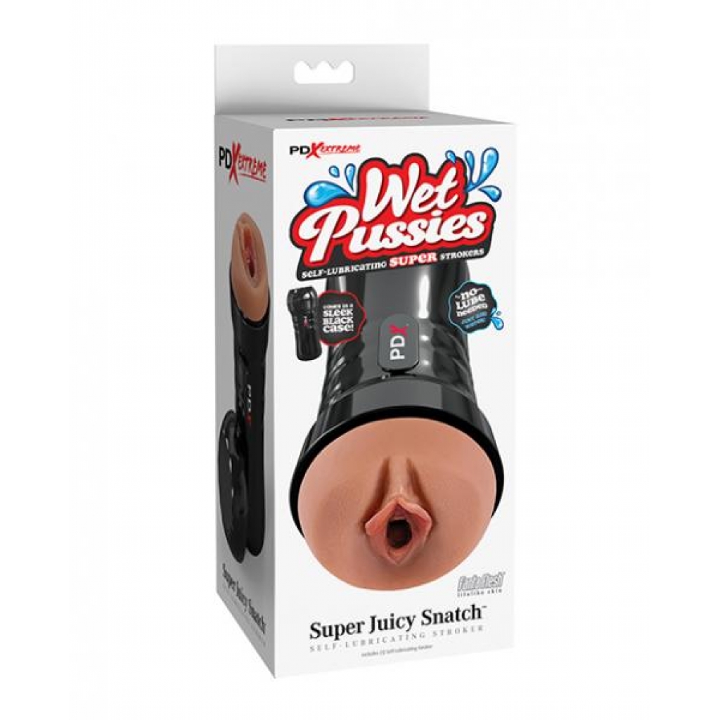 Pdx Extreme Wet Pussies Super Juicy Snatch Stroker - Brown