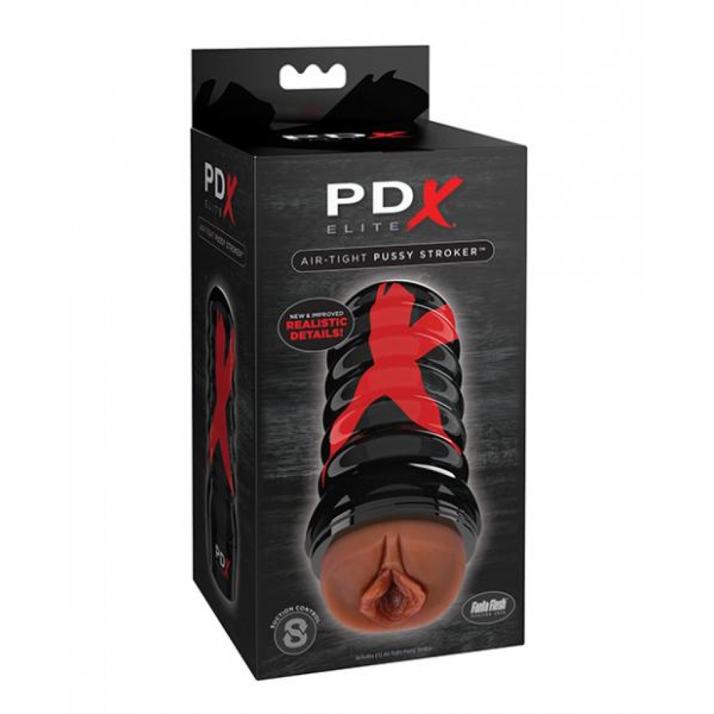 PDX Elite Air-Tight Pussy Stroker - Brown