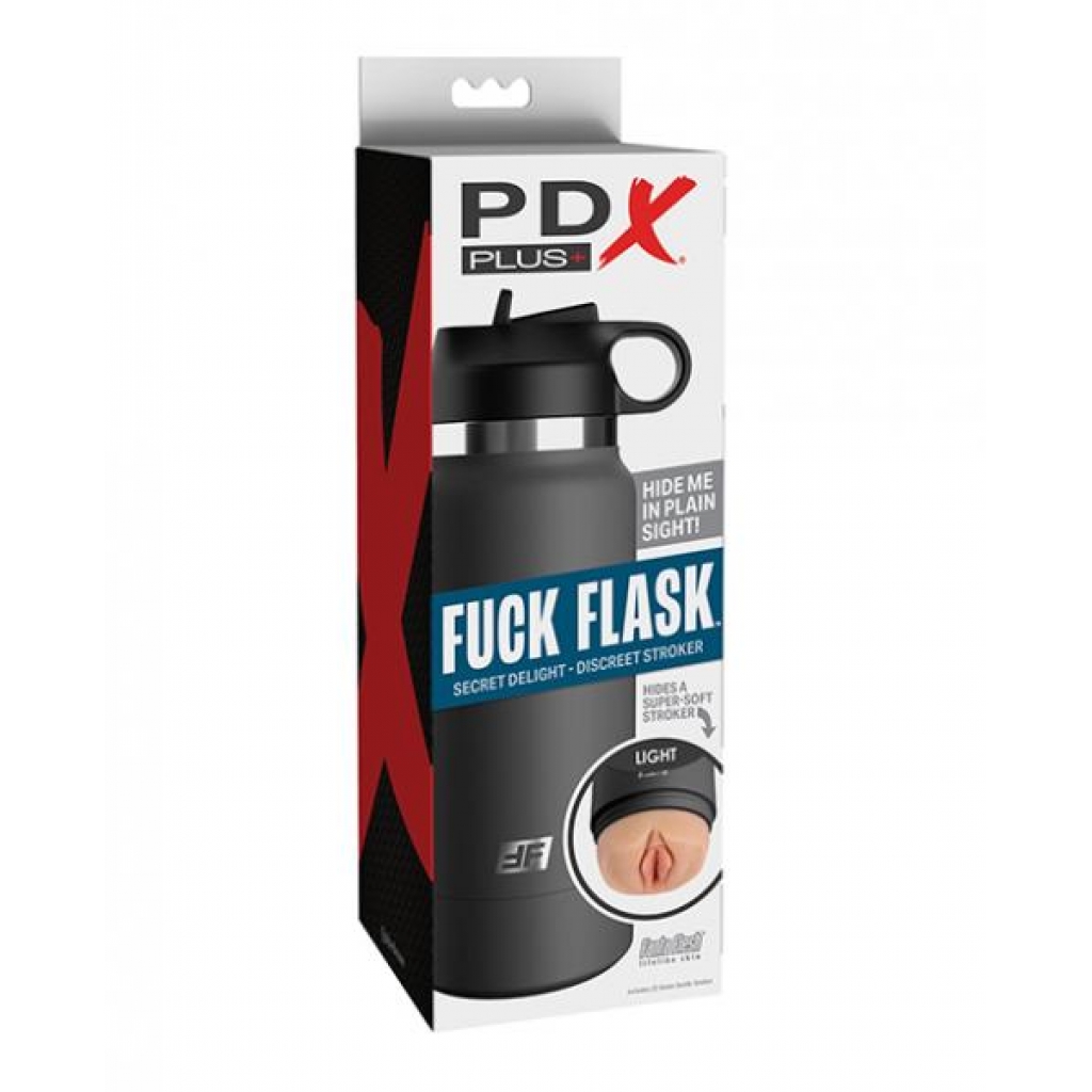 Pdx Plus Fuck Flask Secret Delight Stroker - Light/Grey