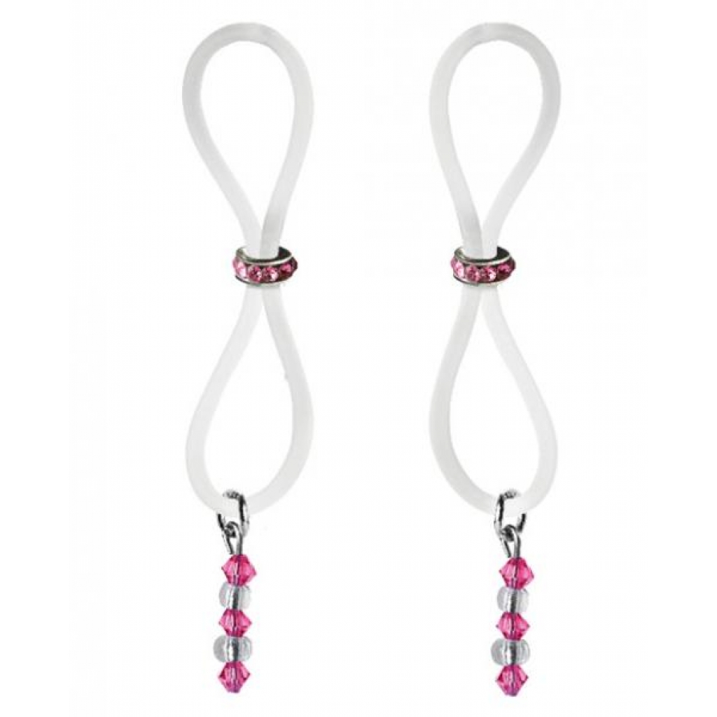 Bijoux De Nip Nipple Halos with Pink Gem Slider