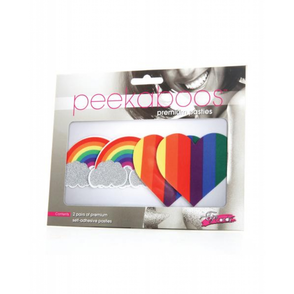 Peekaboos Pride Glitters - Rainbows & Hearts - Pack of 2