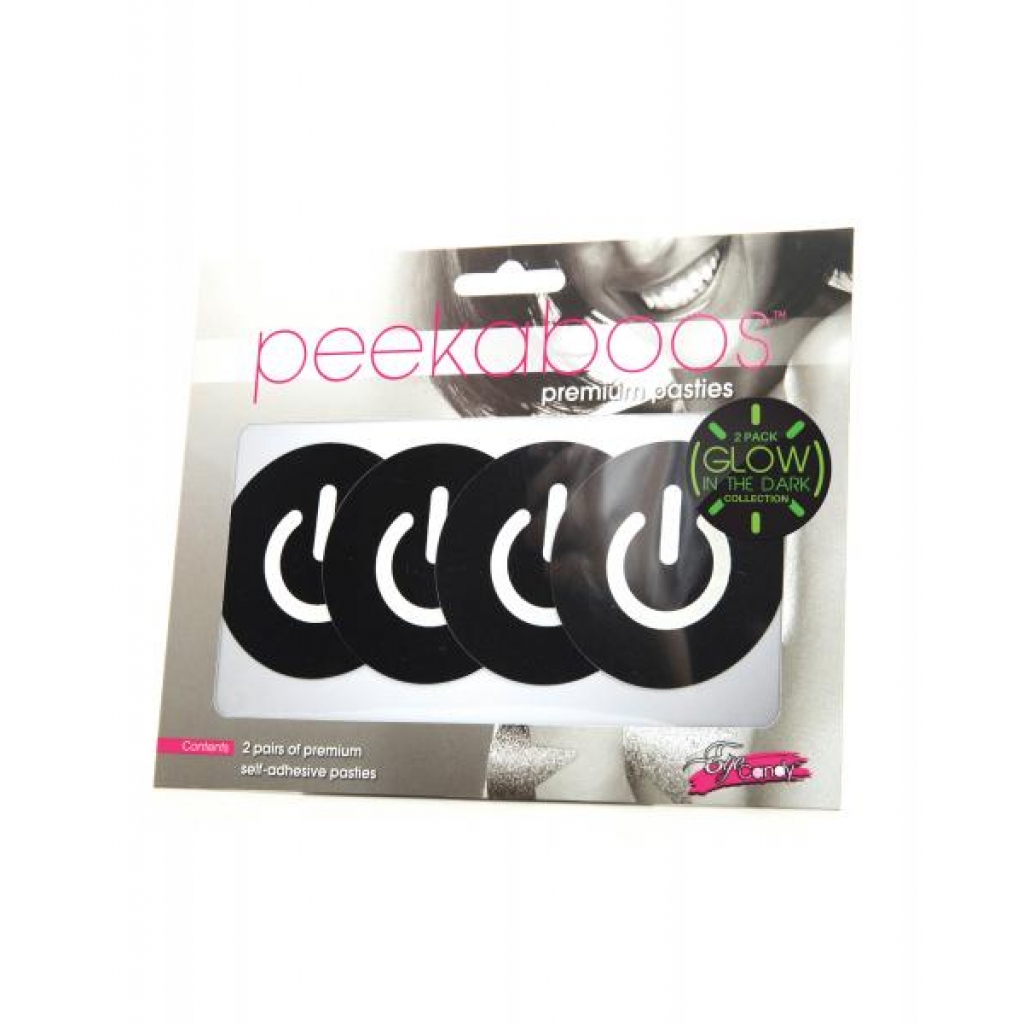 Peekaboos Glow In The Dark Power Button - 2 Pack