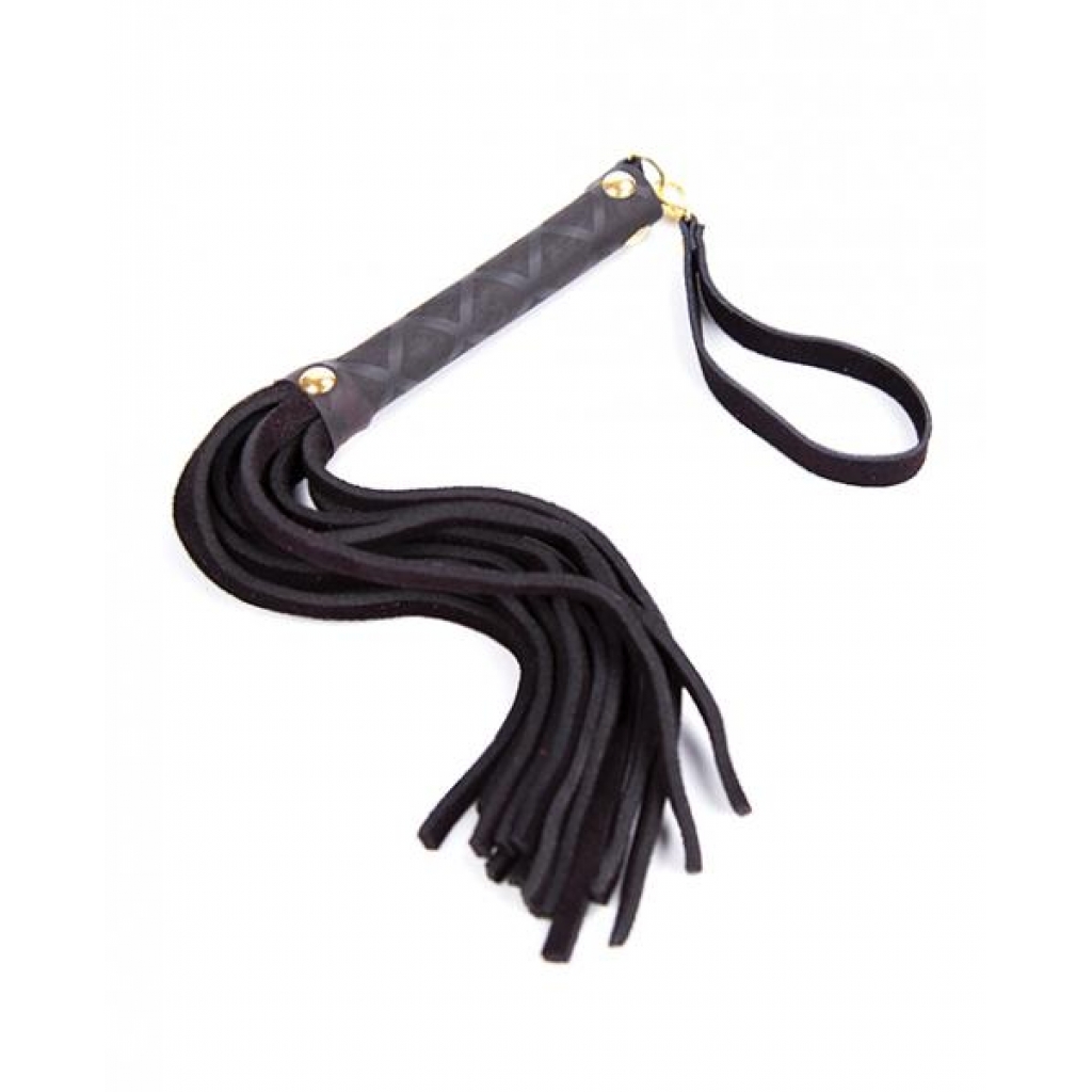 Plesur Mini Leather Flogger - Black