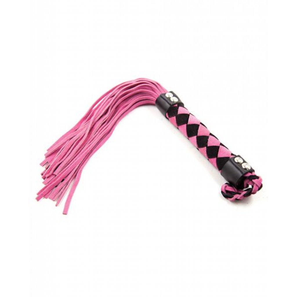 Plesur 15 inches Leather Flogger - Pink