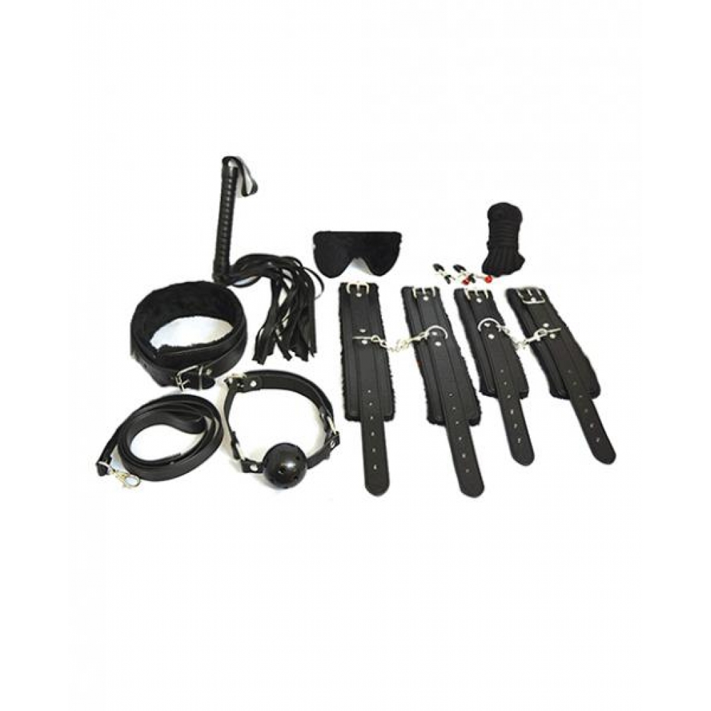 Everything Bondage 12 Piece Kit - Black