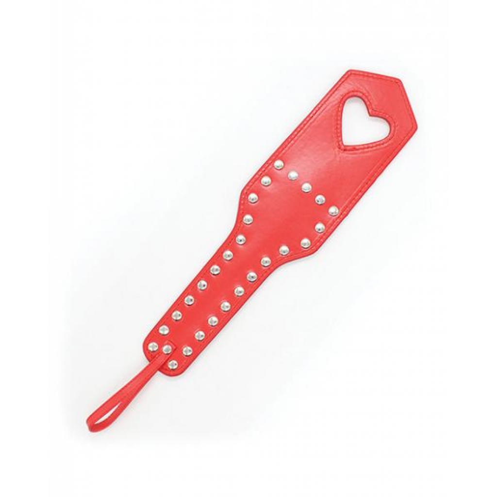 Plesur Heart Cut Out Paddle - Red