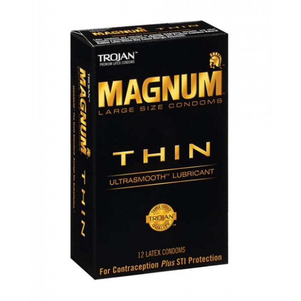 Trojan Magnum Thin Condom - Pack of 12