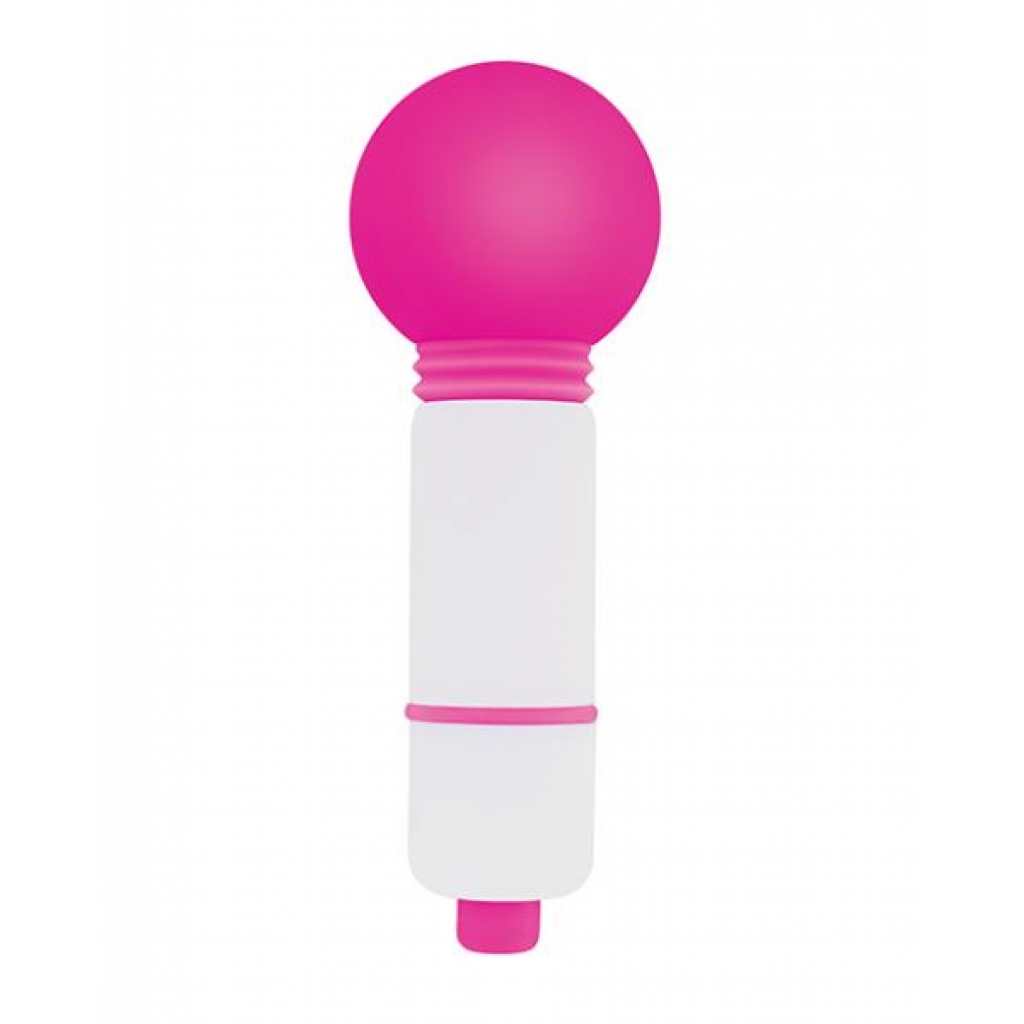 Rock Candy Fun Size Lala Pop Vibrating Wand - Pink