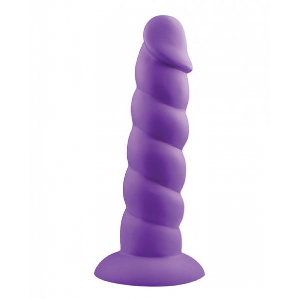 Rock Candy Suga Daddy Silicone Dildo - Purple