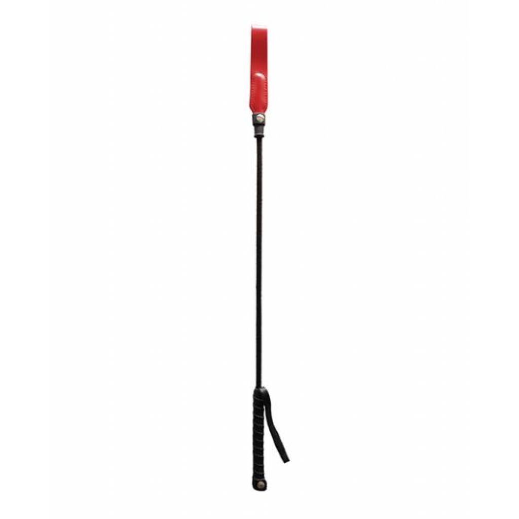 Rouge Long Riding Crop - Slim Tip - Red