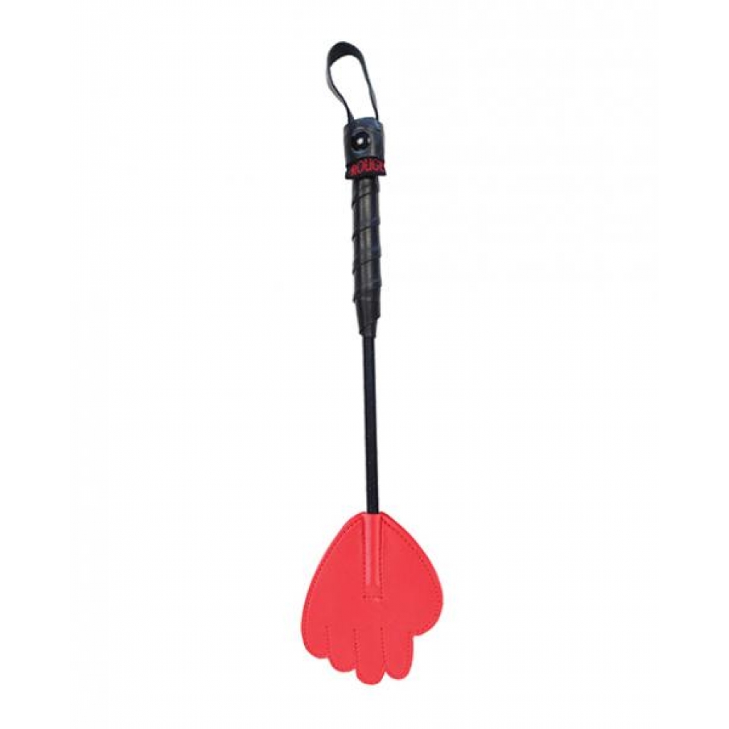 Rouge Mini Leather Hand Paddle in Red