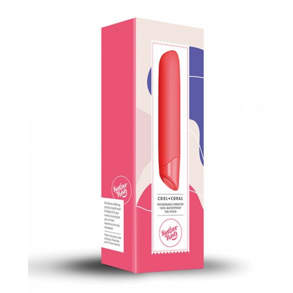 Sugarboo Cool Coral Rechargeable Vibrator - Coral