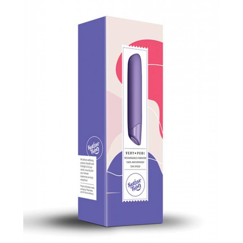 Sugarboo Very Peri Rechargeable Vibrator - Purple - Delightful Sensation