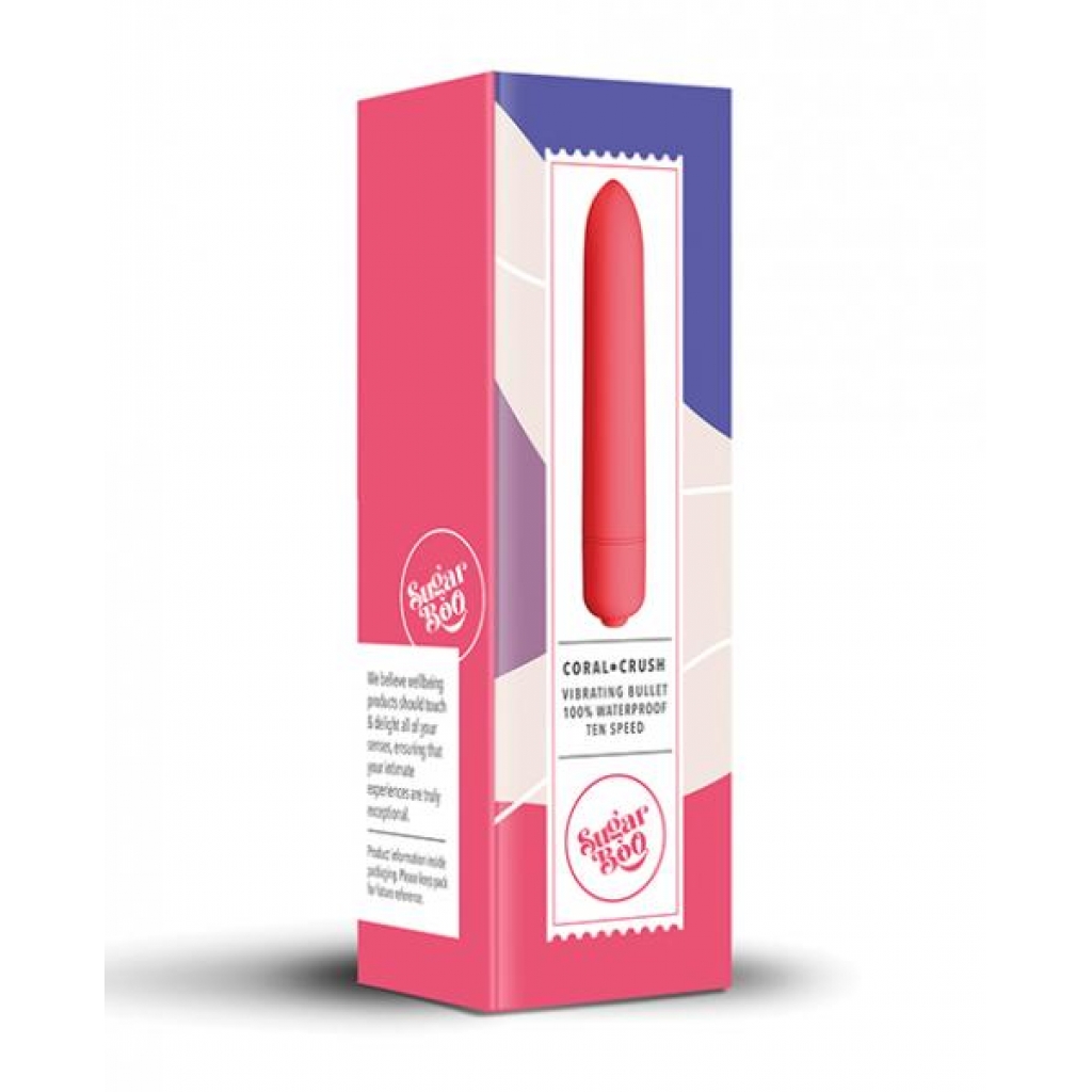 Sugarboo Coral Crush Vibrating Bullet - Coral