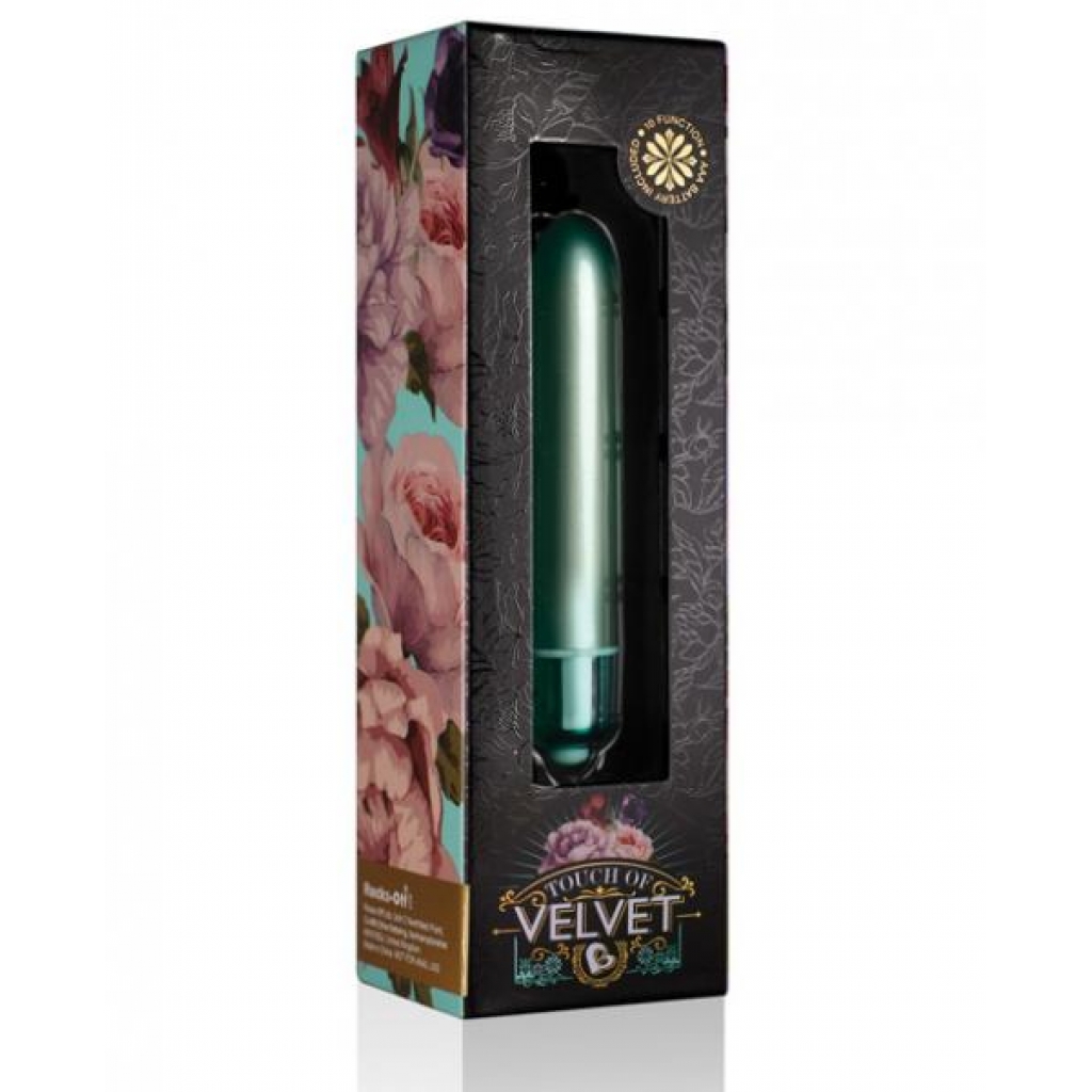 Touch of Velvet 10-Function Waterproof Bullet - Aqua Lily