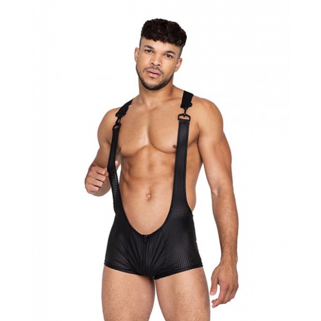 Master Singlet with Hook & Ring Closure - Black S/M