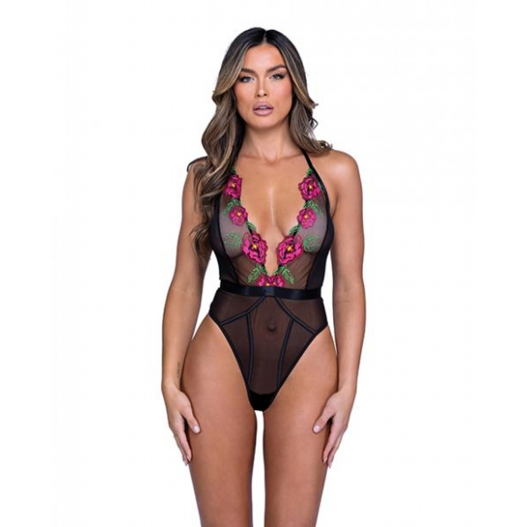 Peony Paradise Teddy - Elegant Lingerie