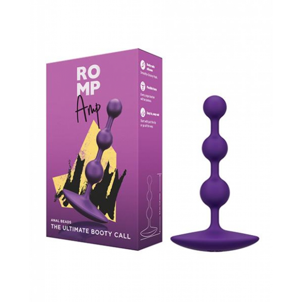 ROMP Amp Flexible Anal Beads - Violet