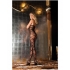 Rene Rofe Strapped Up Sheer Bodystocking - Black