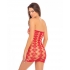 Rene Rofe Queen of Hearts Tube Dress - Red O/S