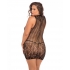 Rene Rofe Reckless Lace Mini Dress - Plus Size