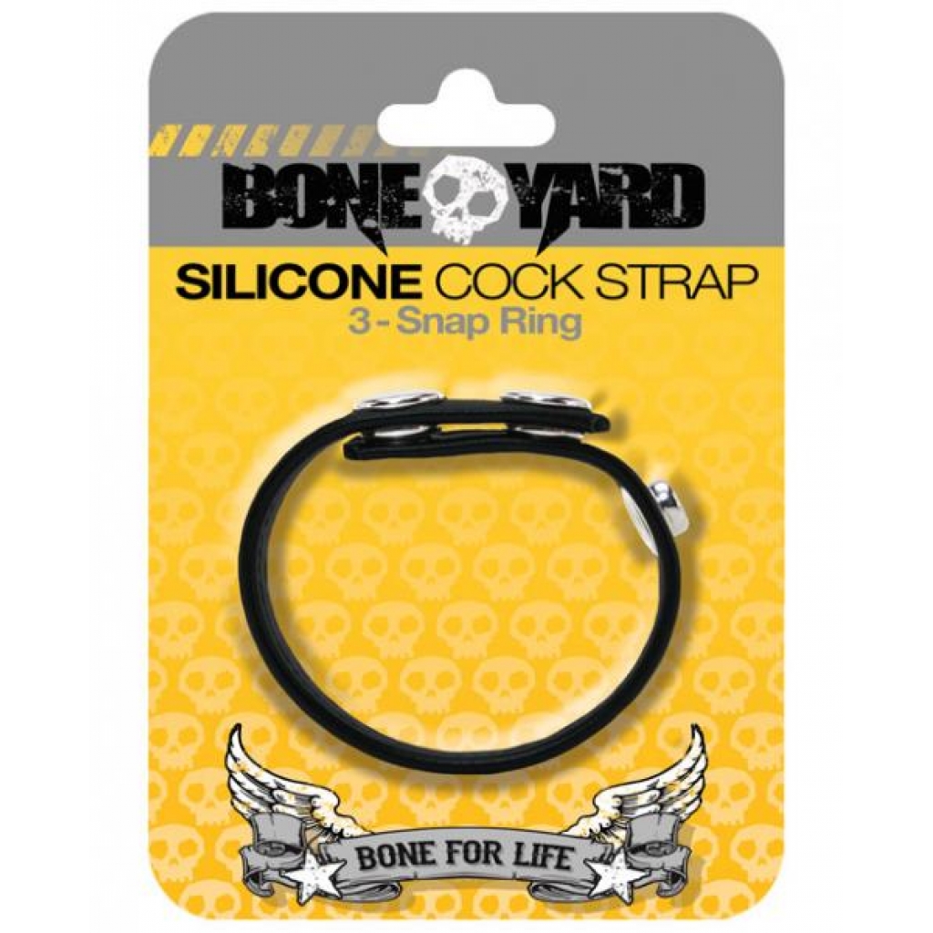 Boneyard Silicone Cock Strap Black