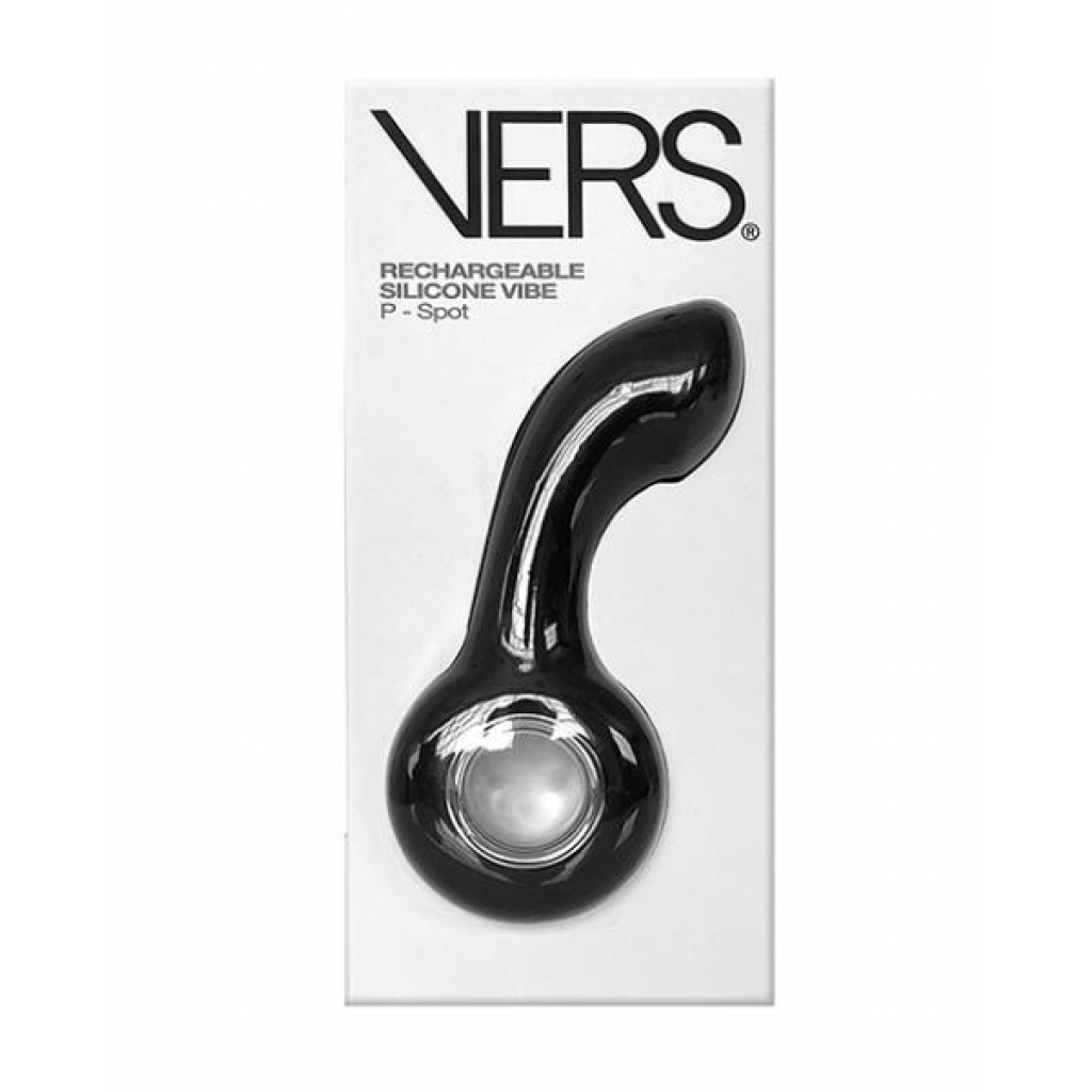 Vers P Spot Vibe - Premium Black Silicone Prostate Massager