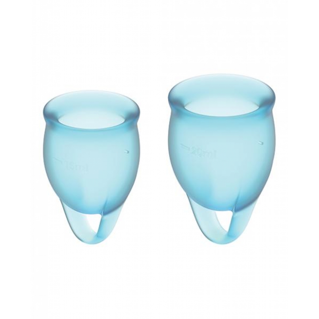 Satisfyer Feel Confident Menstrual Cup - Light Blue - Eis Inc/satisfyer