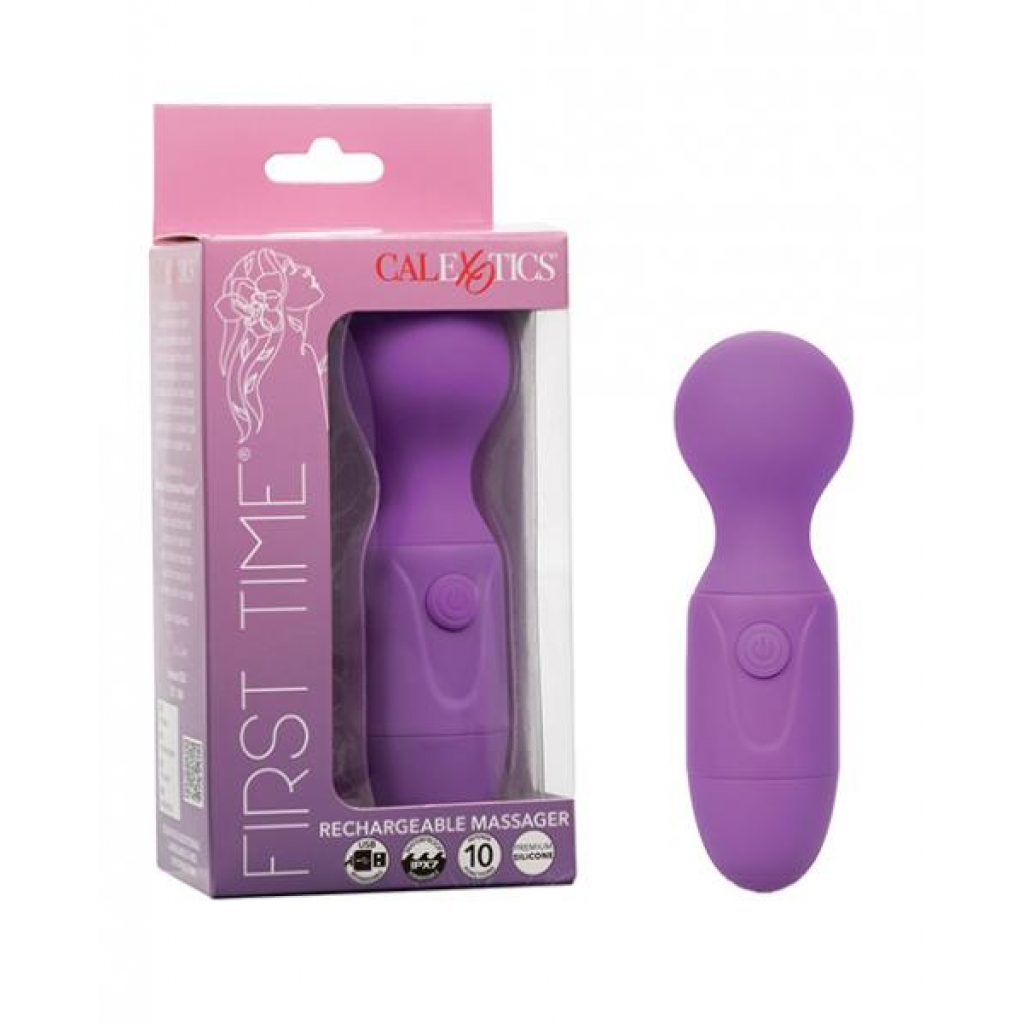 First Time Rechargeable Vibrator Massager in Purple