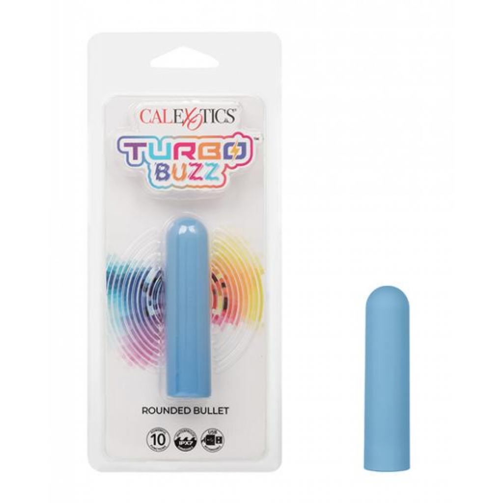 Turbo Buzz Rounded Bullet Stimulator - Blue