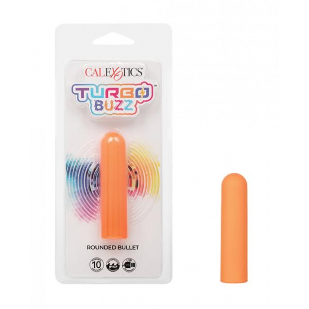 Turbo Buzz Rounded Bullet Stimulator - Orange